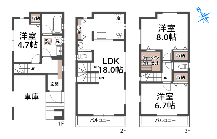 A号棟 間取り図